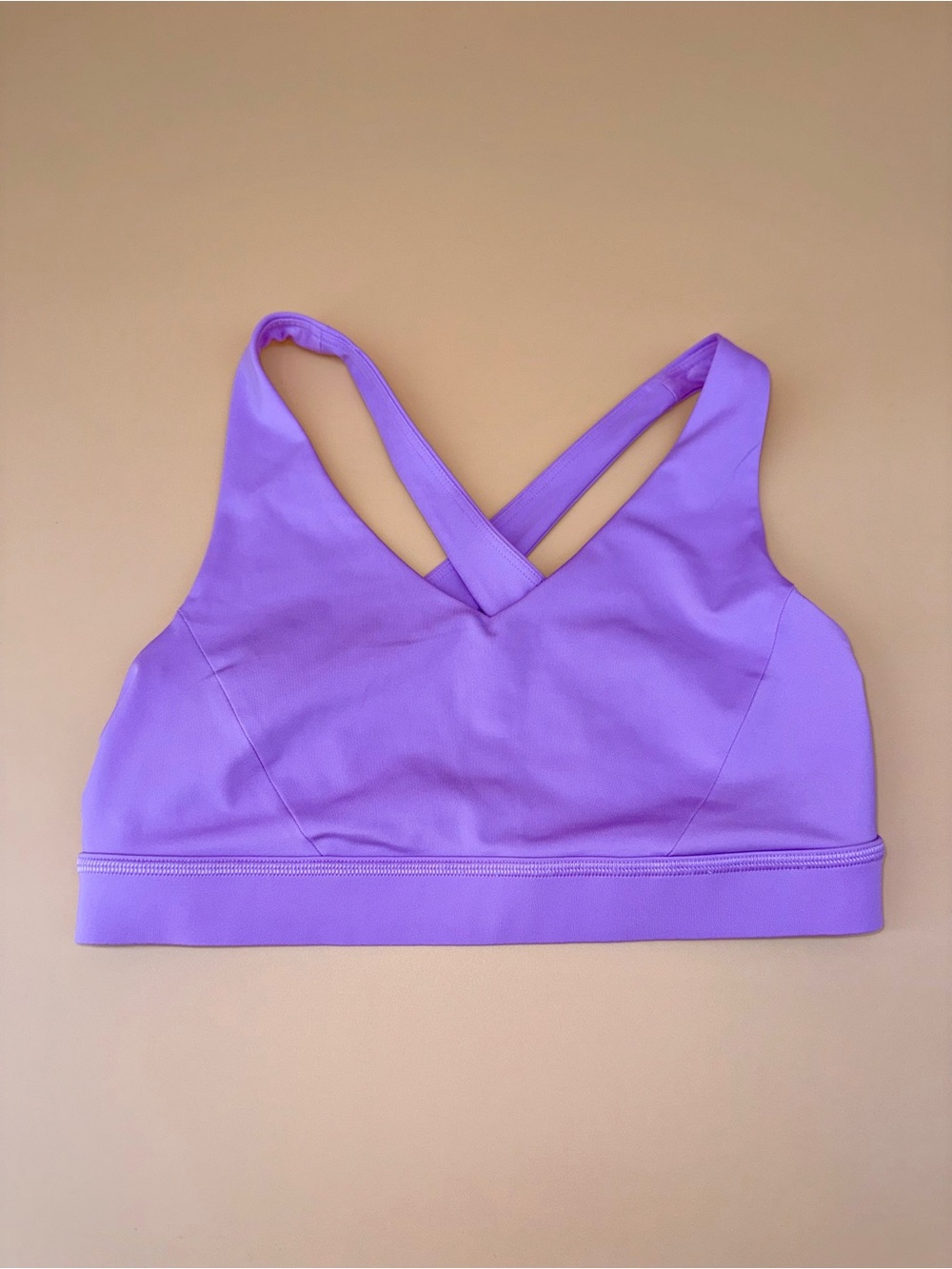 lululemon athletica Lavender Cross-Strap Light Support Sports Bra